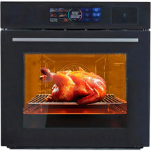 24" Built-in Electric Ovens with 70L Capacity 3000W Single Wall Oven with View