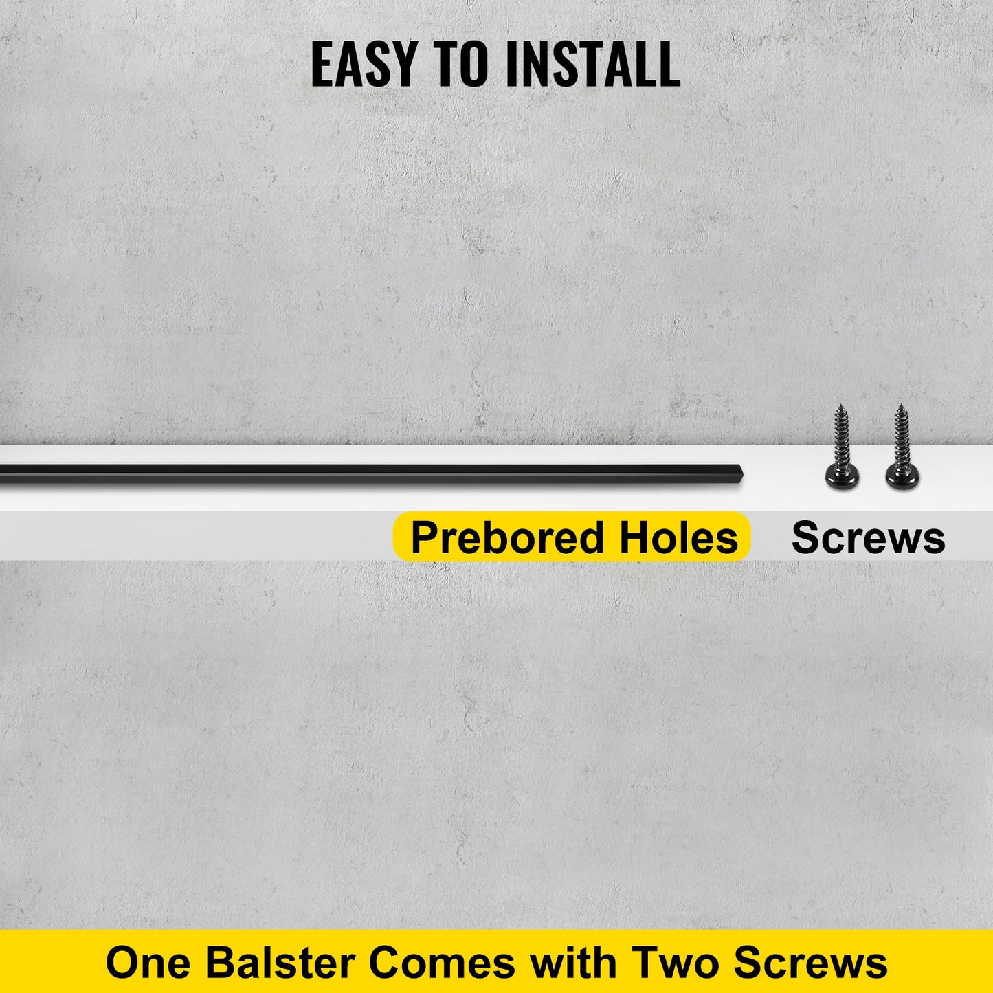 SucceBuy Deck Metal Balusters