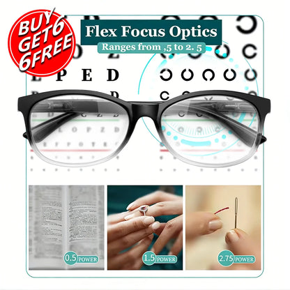 12-Pack Automatic Focus Reading Glasses (+0.50 to +2.50 Power)
