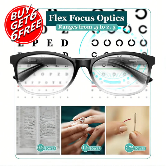12-Pack Automatic Focus Reading Glasses (+0.50 to +2.50 Power)