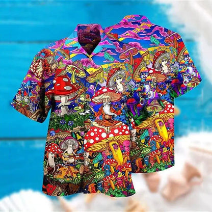 Loose Breathable 3D Print Trendy Hawaiian Shirts