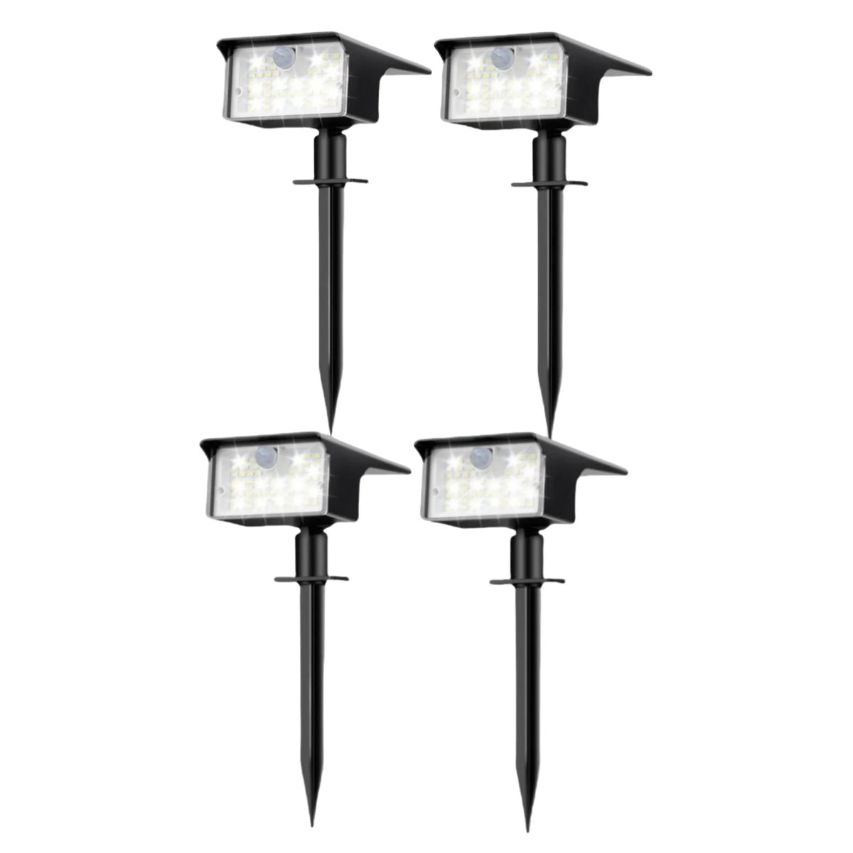 62 LED Outdoor Solar Spot Lights - Motion Sensor Landscape Waterproof Spotlights