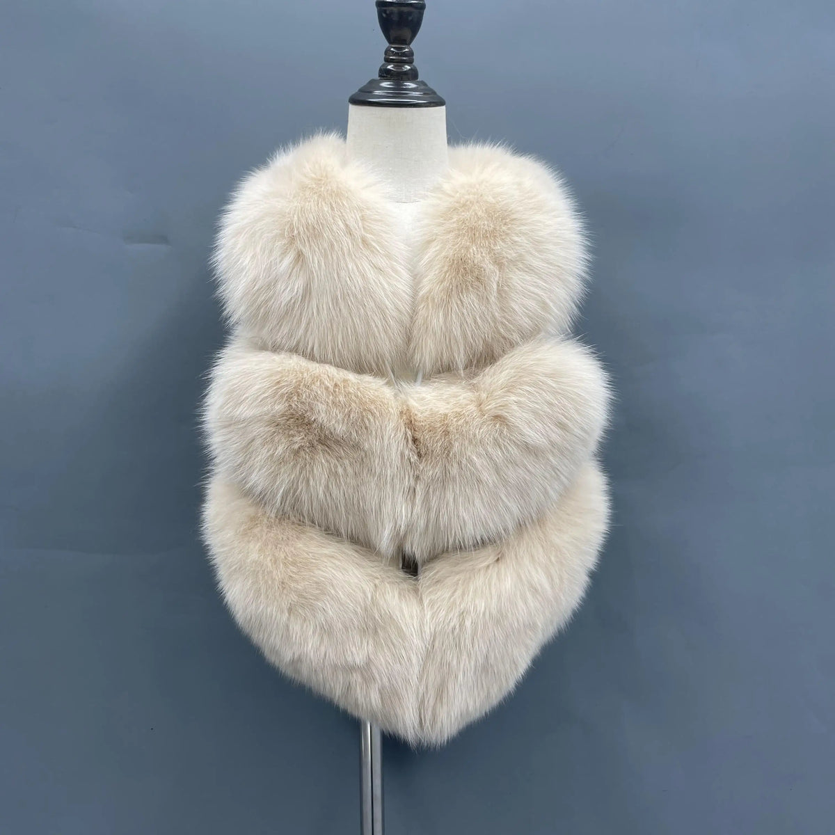 Girls' Genuine Fox Fur Vest - High-End Winter Gilet