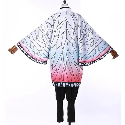 Anime Demon Slayer Kochou Shinobu Cosplay Costume Set – Insect Hashira Uniform & Kimono