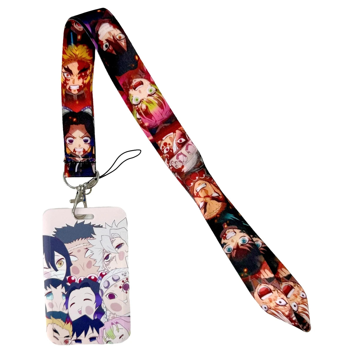 Anime Character Lanyard with ID Card Holder & Keychain