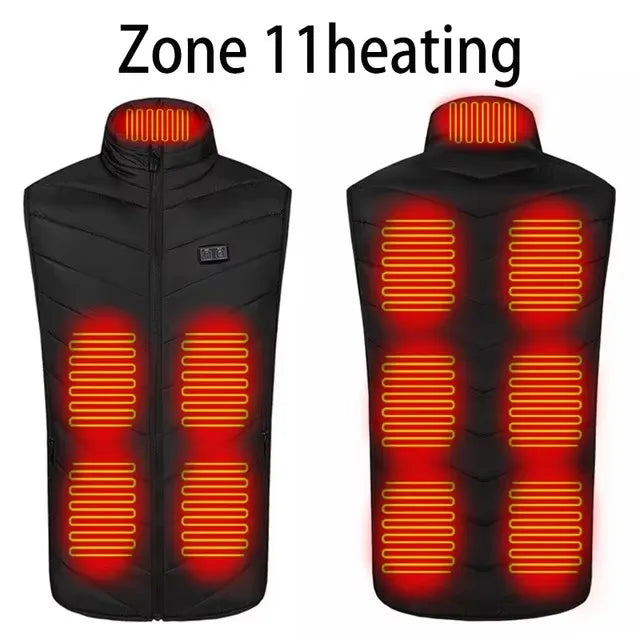 Men's Electric Heated Winter Vest Jacket (17 Heating Zones)