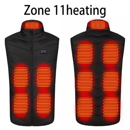 Men's Electric Heated Winter Vest Jacket (17 Heating Zones)