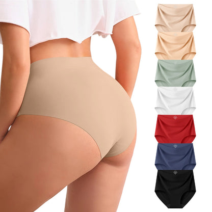 Women's High-Waist Seamless Breathable Briefs (7-Pack Set)