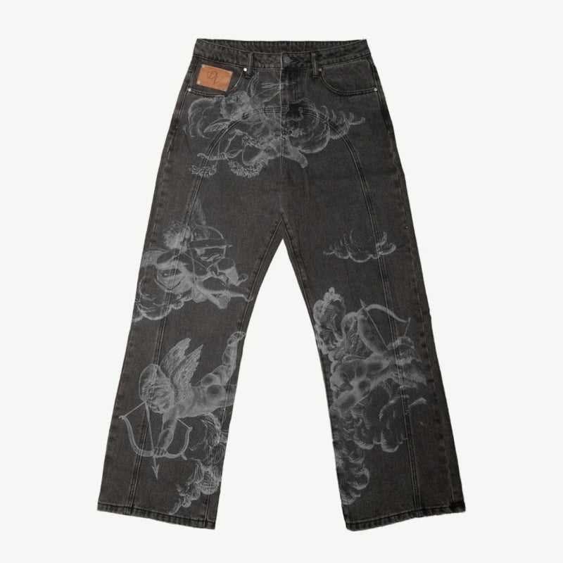 Baggy Retro High Street Cupids Jeans