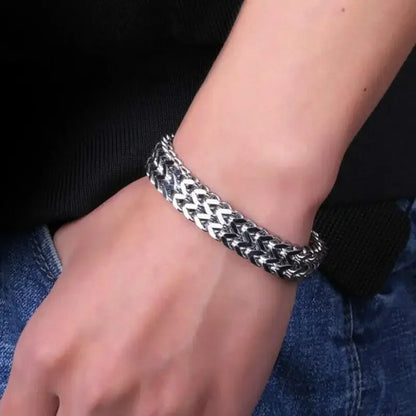 Versatile Stainless Steel Chain Bracelet