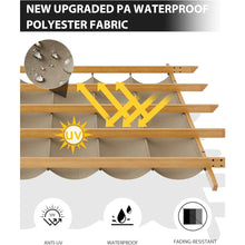 10x13Ft Pergola with Retractable Canopy