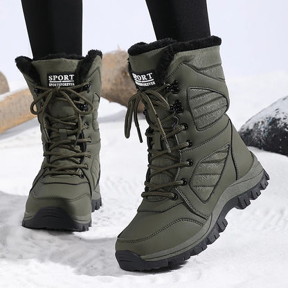 Winter Waterproof High-Top Snow Boots for Women