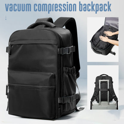 Vacuum Compression Expandable Travel Backpack & Laptop Bag