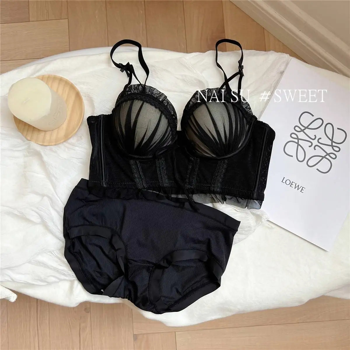 Wireless Lolita Bra Set