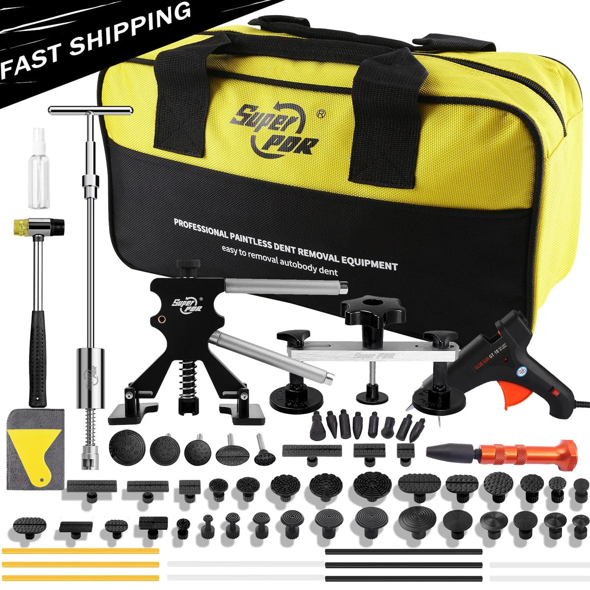 Super PDR Professional Paintless Dent Removal (PDR) Tool Kit