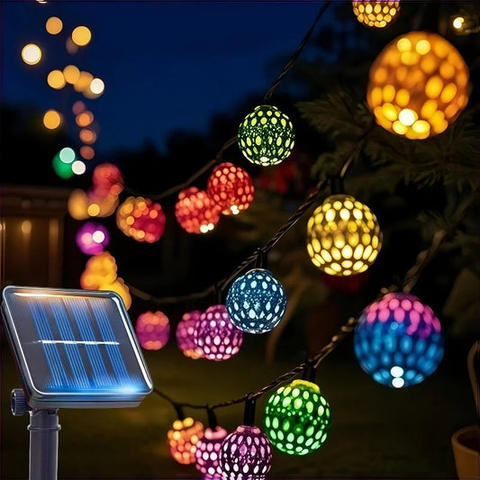 Solar-Powered Honeybee LED Fairy String Lights – Outdoor Waterproof Garden Decor