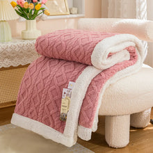 Warm Wool Sherpa Thick Fluffy Blanket
