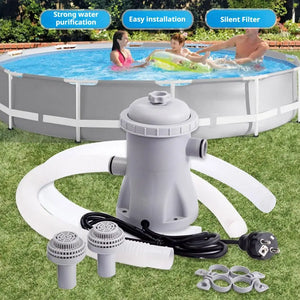 1SET Pool Filter 330 GPH Paddling Pool Electric Water Pump