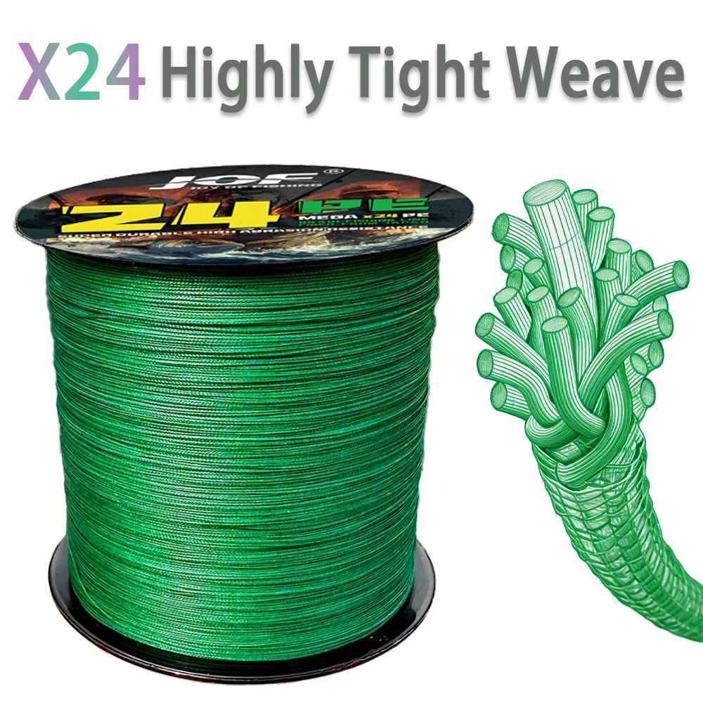 X24-Braid Fishing Line 500m with A Variety of Strength