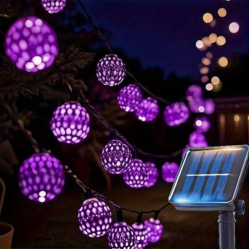Solar-Powered Honeybee LED Fairy String Lights – Outdoor Waterproof Garden Decor