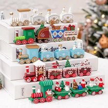 Mini Plastic Christmas Train Toy Ornaments