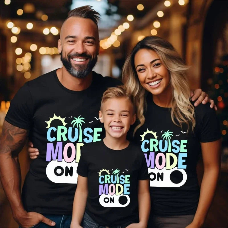 Cruise MODE On Family Matching Vacation T-Shirt