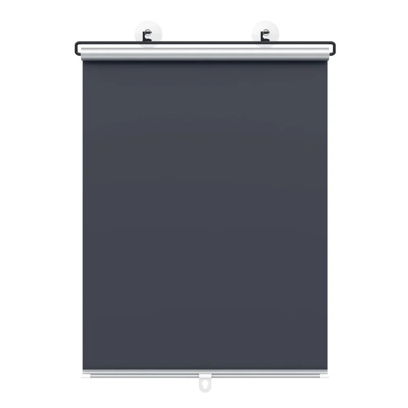 Retractable Full Blackout Cordless Roller Blinds - No-Drill Window Privacy Sunshade