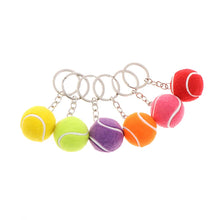 Tennis Ball Metal Keychain