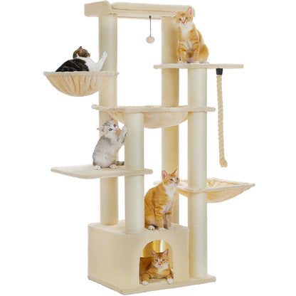 PAWZ Road 67" Multi-Level Heavy-Duty Cat Tree Tower for Large Cats