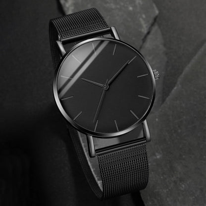 Ultra Thin Stainless Steel Mesh Belt Quartz Watch