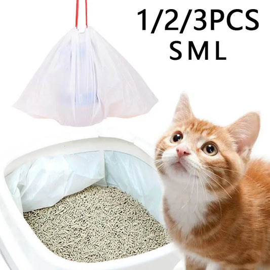 Disposable Cat Litter Pet Waste Bag with Drawstring