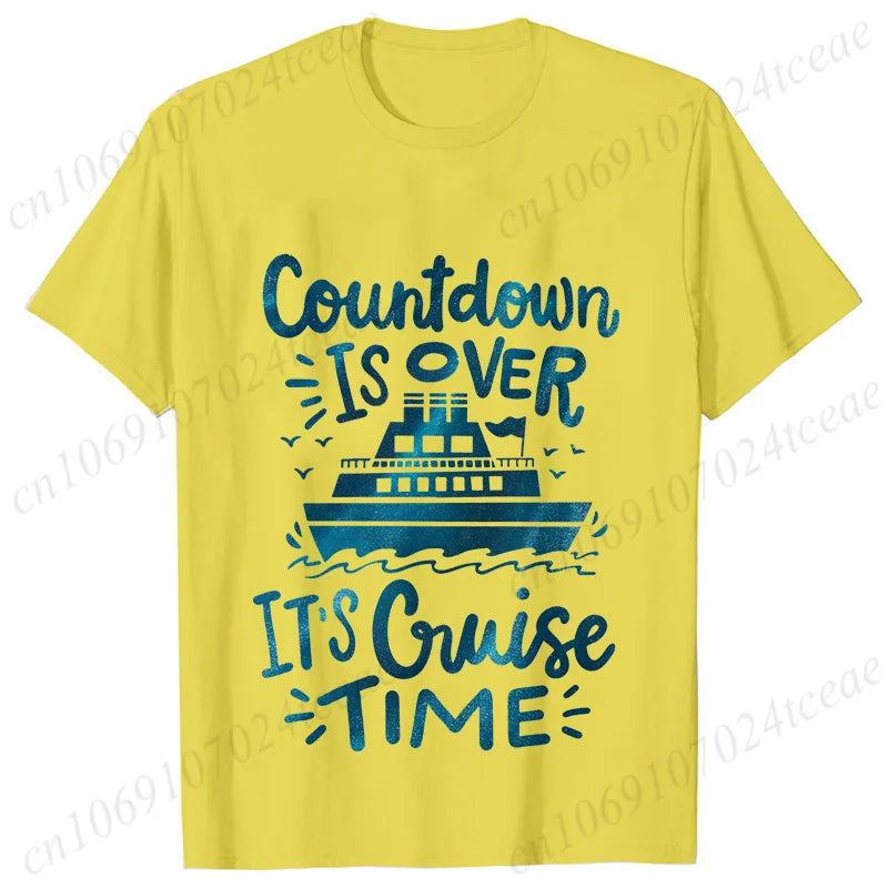 "Countdown Is Over It's Cruise Time" Women's T-Shirt - Family Matching Vacation Tee