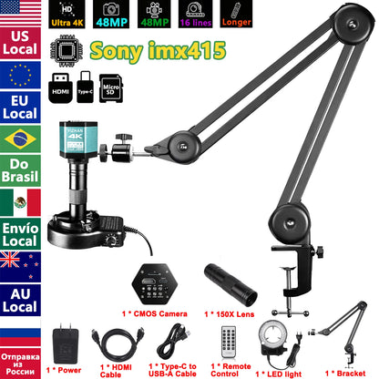 YIZHAN 4K Digital Microscope with Software and IMX678/IMX415 CMOS Sensor