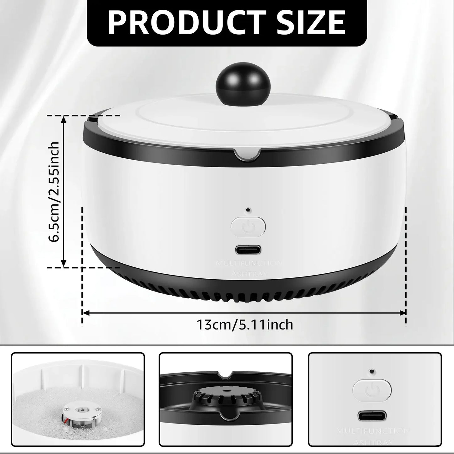 Smart Air Purifying Ashtray & Smoke Odor Absorber