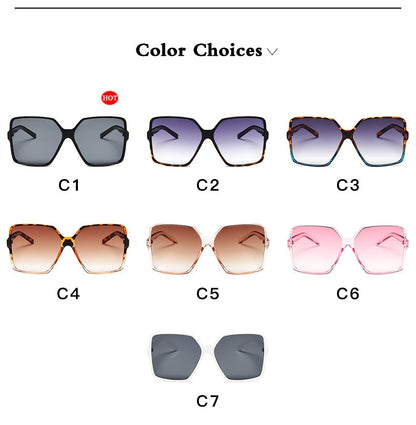Oversized Gradient Designer Sunglasses