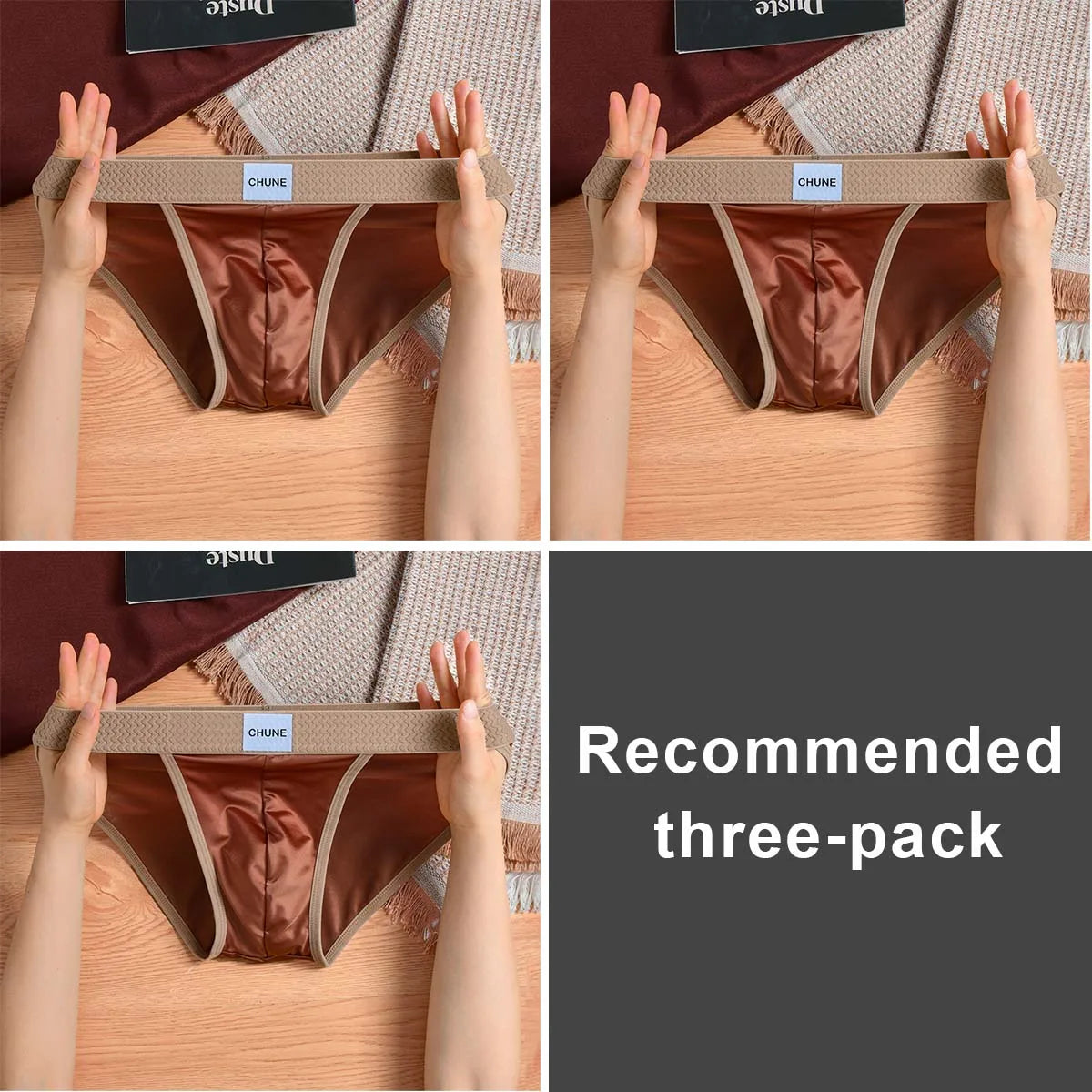 3pcs Lorien Crest Ice Silk Briefs