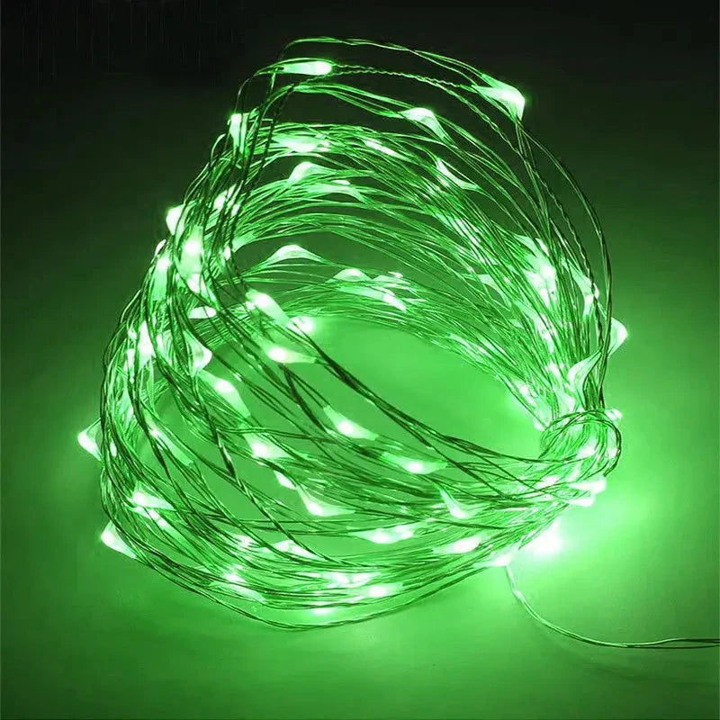LED Copper Wire Battery-Powered Fairy String Lights