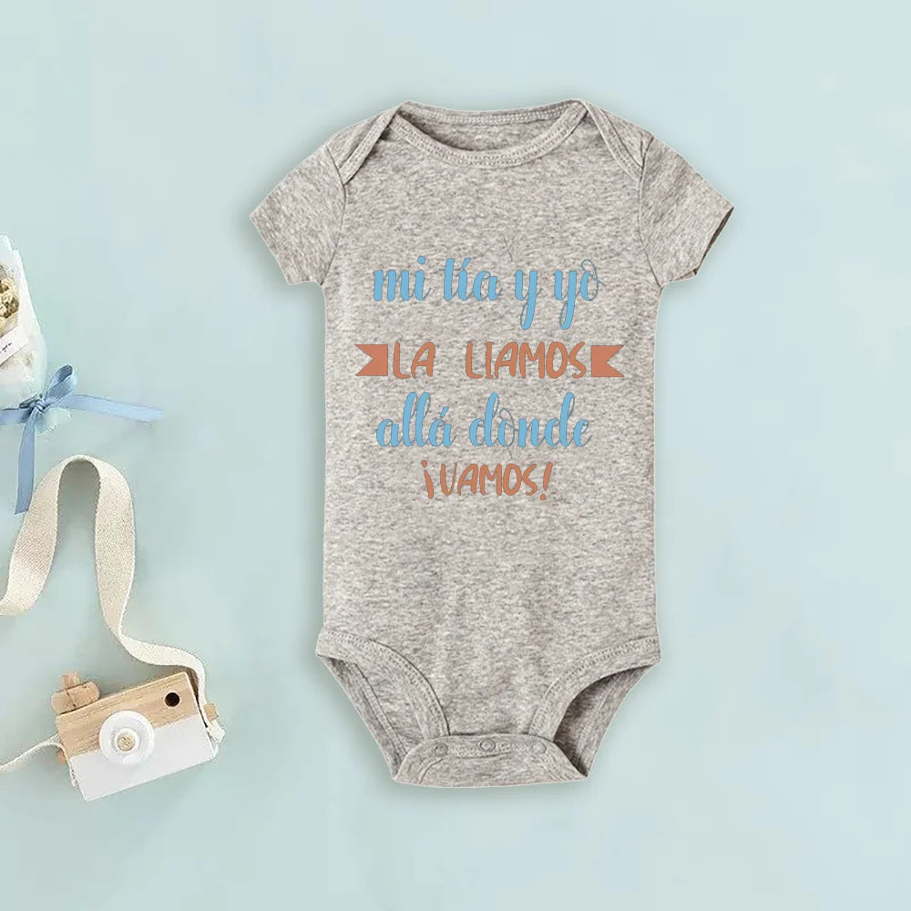 My Uncle Loves Me Very Much Print Baby Bodysuit