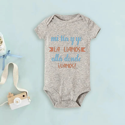 My Uncle Loves Me Very Much Print Baby Bodysuit