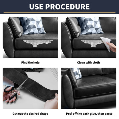 Self-Adhesive Leather Repair Patch Tape Roll