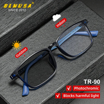 Ultra-Light Titanium Photochromic Multifocal Reading Glasses