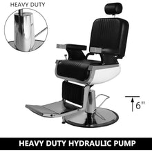500 lbs Heavy-Duty Reclining Barber Chair 360° Swivel