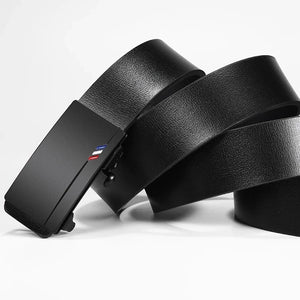 Genuine Leather Metal Automatic Buckle Belt