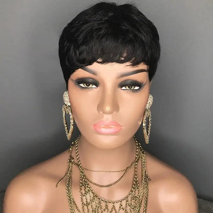 Women's Synthetic Layered Short Pixie Cut Wig