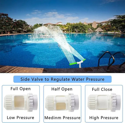 Dual-Nozzle Adjustable Swimming Pool Fountain Sprayer