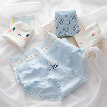 Seamless 5Pcs/Set Cotton Underwear