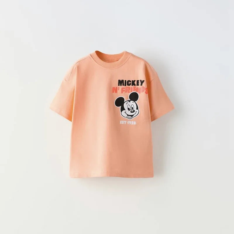 Cartoon Print Short-sleeved T-shirt