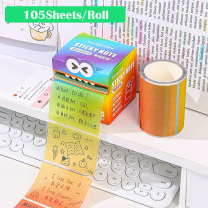 105 Sheet Cartoon Memo Pad Paper Sticky Notes