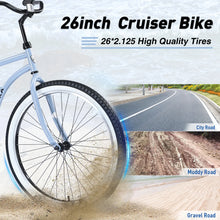 Single Speed 26" Steel Frame, Wide Tire Bicycle