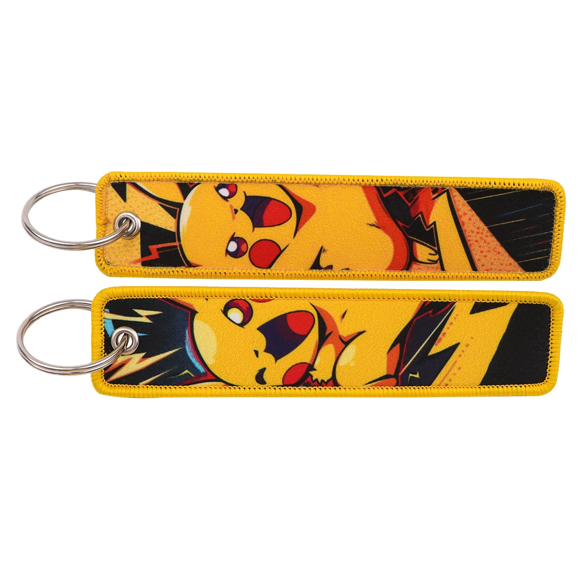 Japanese Anime Embroidered Fob Jet Tag Keychain